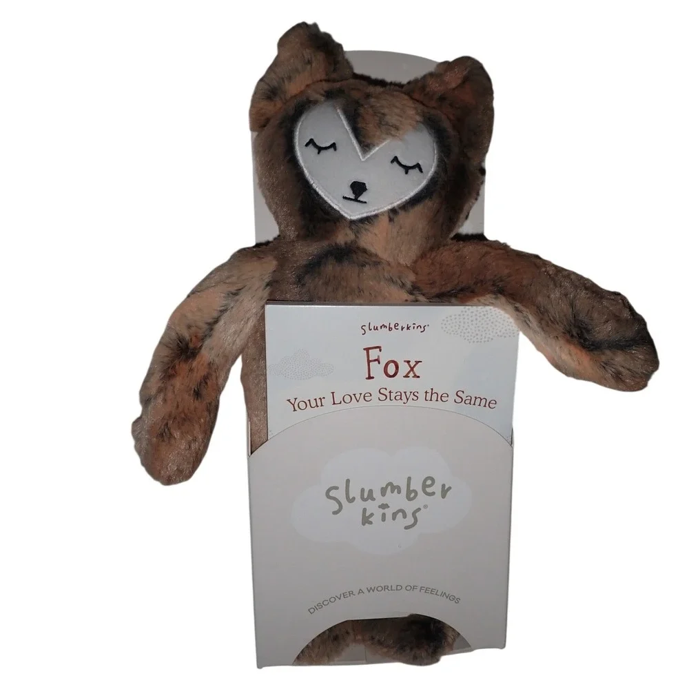 Slumberkins Woodland Fox Kin Plush Stuffed Animal Book Set Family Change 14